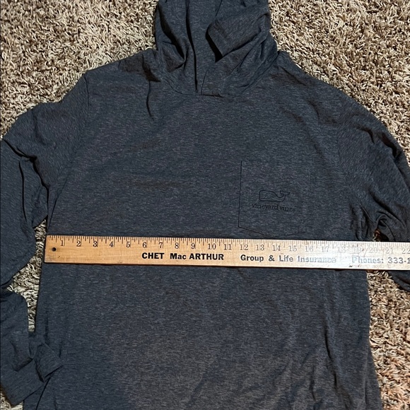 Vineyard Vines Men's Charcoal Hoodie size Large - Picture 2 of 5